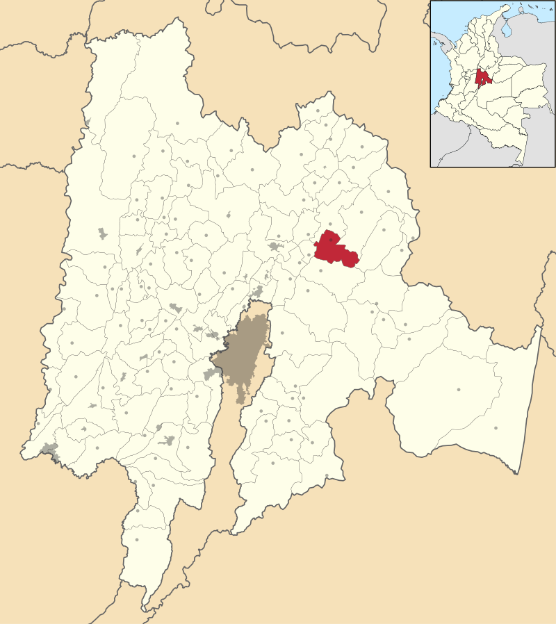 Localización de Sesquilé en Cundinamarca